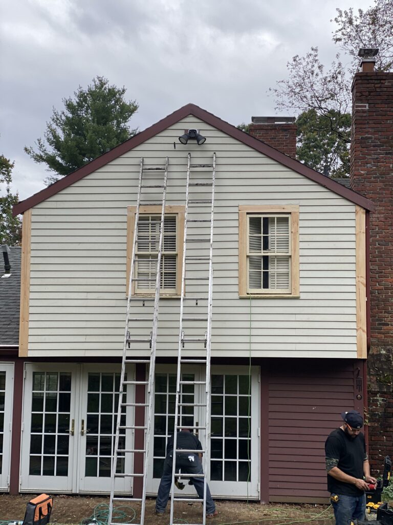 Clapboard siding